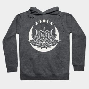 Lotus flower moon cycle Hoodie